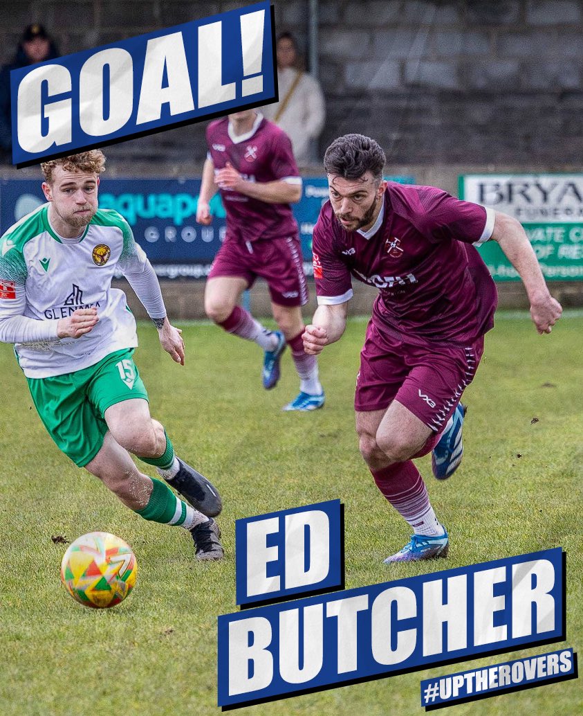 63’ GOAL! Ed Butcher equalises with a great volley from outside the box! 🔴⚪️ PRFC 1 - 1 EUFC 🔵⚪️ #UpTheRovers