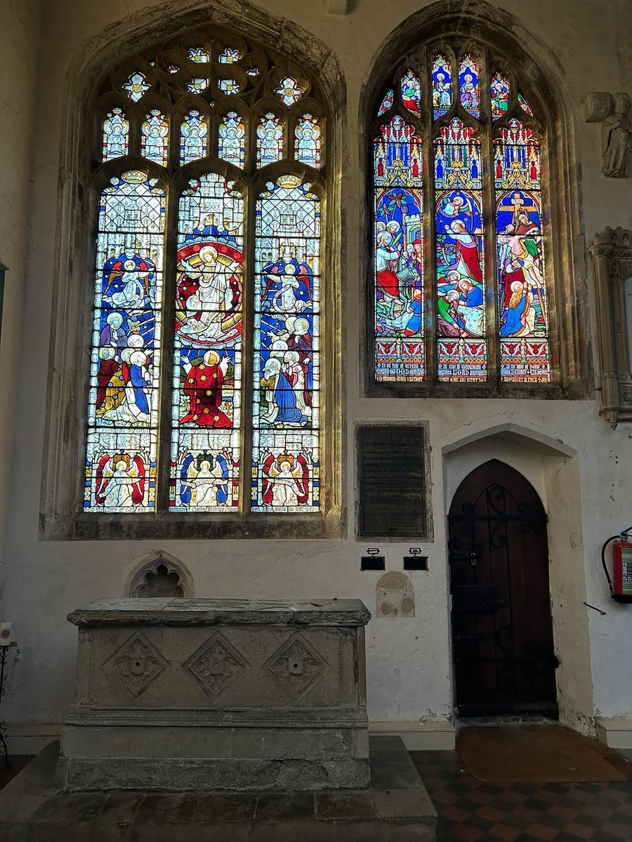 The beautiful long Melford church.