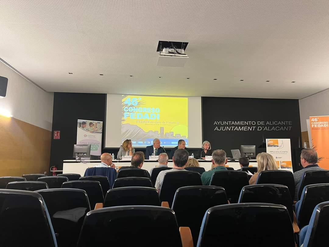 46º Congreso de FEDADi. En Alicante inaugurado por Daniel McEvoy, Secretario Autonómico de Educación, Mariola Molina, Secretaria Acceso y Orientación Universitaria, Encarna Cuenca, Presidenta del Consejo Escolar del Estado y Toni G. Picornell, Presidente de FEDADI.