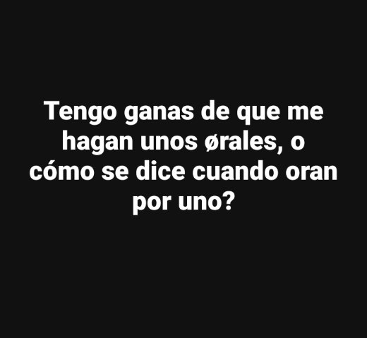 Quien ora por mi? 😏