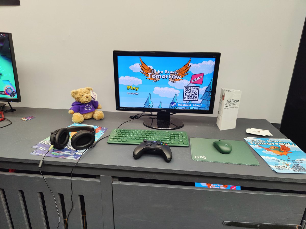 ShireenPlays's tweet photo. I walked past I'll be Brave, Tomorrow by @InkForgeStudios yesterday, heard great things about it and down to play it today.
50% of the proceeds will go to Great Ormond Street Hospital and apparently the end is a real tear jerker.
Releases September 2024.
#WASD #WASDLondon https://t.co/7jdqQuWYJX