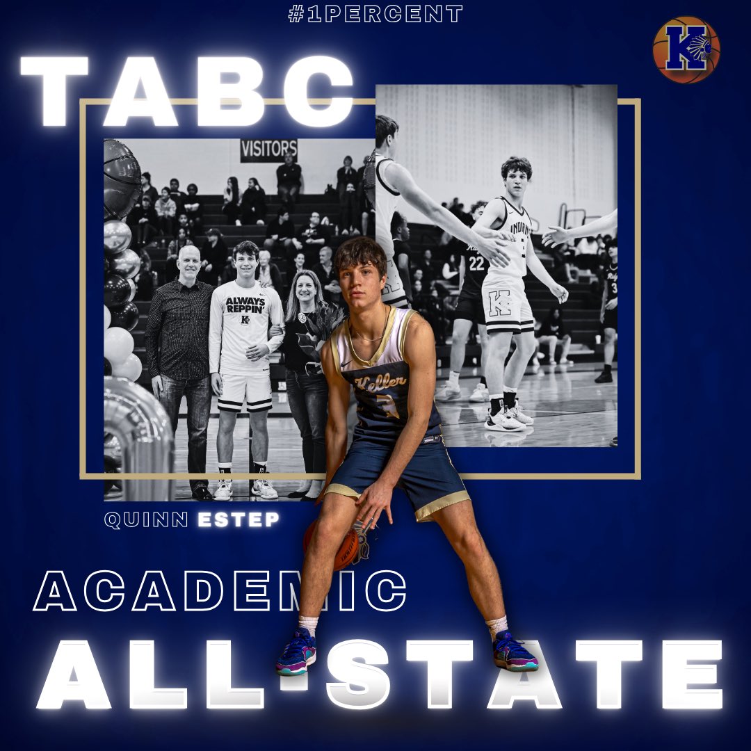 kellerboysbball's tweet photo. CONGRATULATIONS to @quinnestep5 on being selected @Tabchoops Academic All-State!! We are SO PROUD of you!!!
#1percent 📚📚 https://t.co/2fb6uUCKP2