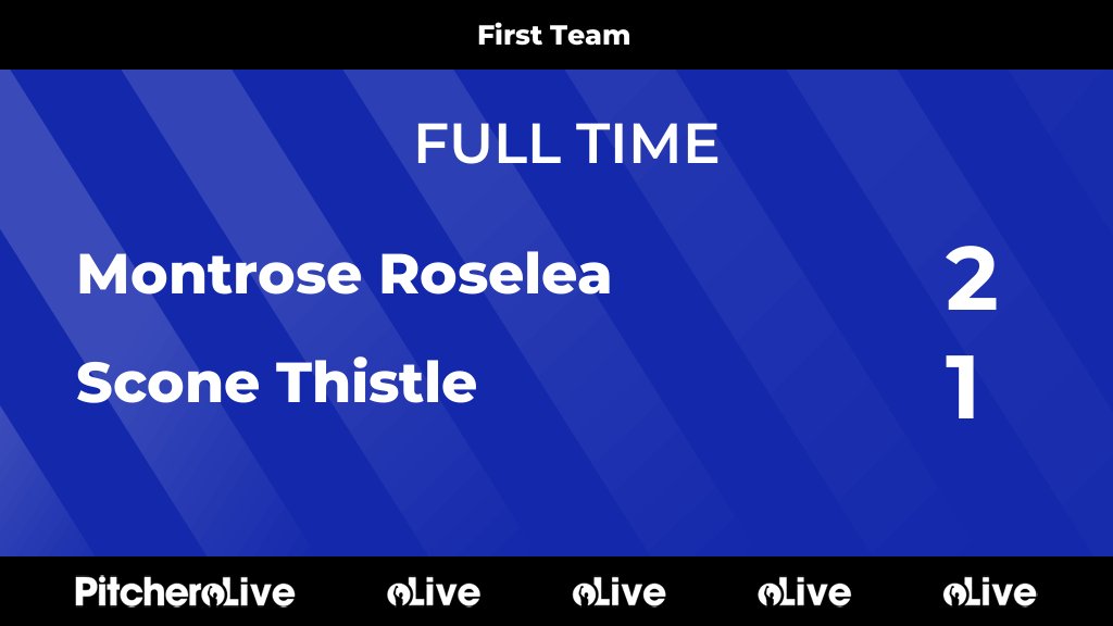 FULL TIME: Montrose Roselea 2 - 1 Scone Thistle #MONSCO #Pitchero pitchero.com/clubs/montrose…