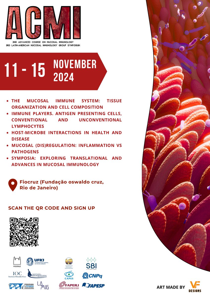 hlmguedes's tweet photo. Registration on QR code. Come to Rio...

@LAMIGmucosa 
@sbi_imuno 
@Sbpoficial 
@socmucimm 
@forum_gd 
@fiocruz 
@ufrj 
@IMPG_UFRJ https://t.co/nCLmNvRjrg