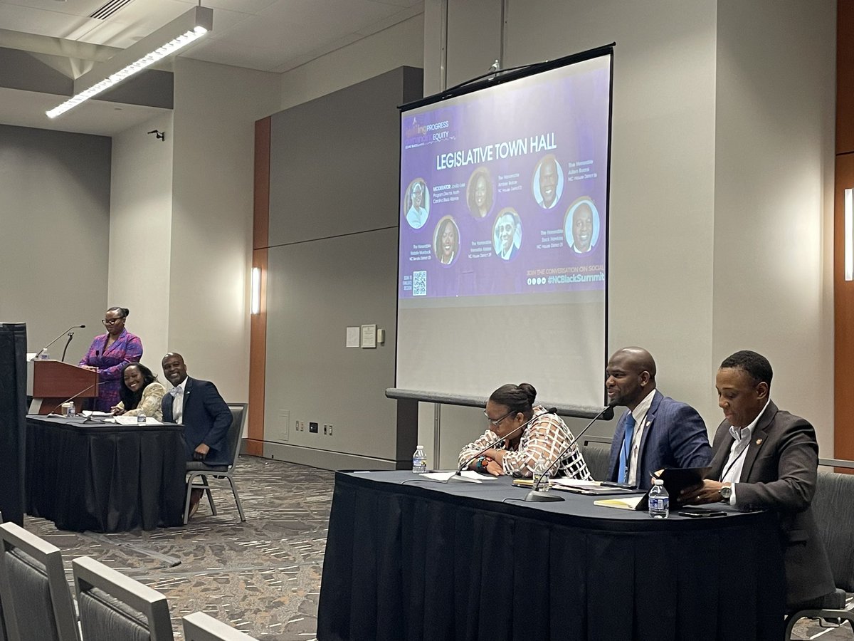 Yesterday I joined fellow state legislators for an energizing @NCBlackAlliance Summit. We talked abt the danger of legislation diverting more taxpayer money from public schools to private school vouchers, reducing early voting & the crisis of funds drying up for childcare centers