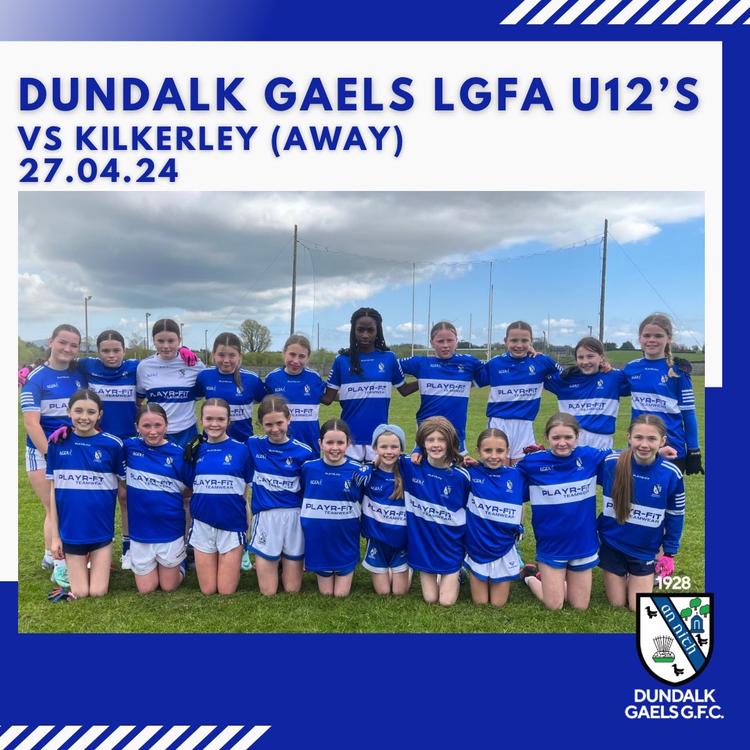 Girls | Our girls u12 team where back in action this afternoon when they travelled to Kilkerley. Both teams put on a great display of football. Well done girls 🔵⚪️