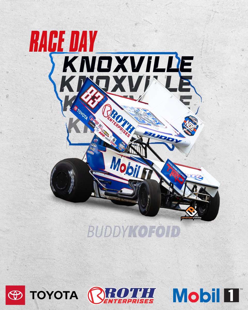 Hoping for better weather! We will be at @knoxvilleraces tonight with @MichaelKofoid and the @WorldofOutlaws! If you can’t make it, catch all the action LIVE on @dirtvision! 🛒 buybuddykofoid.com