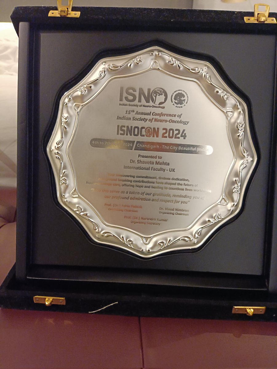 It was a pleasure to join as an international Faculty for Indian society of neurooncology conference, ISNOCON 2024 and sharing UK / European prospective of brain metastasis management. Thank you ISNOCON for inviting me .