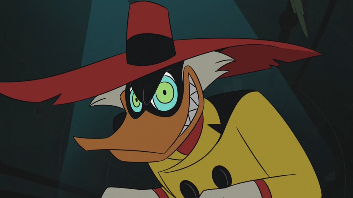 a lo mejor en este cancelado spin off a fin pudimos ver a negaduck que se hizo teaser en de final del episodio debut de darkwing en la segunda temporada y nunca le hicieron continuación en la serie de ducktales :