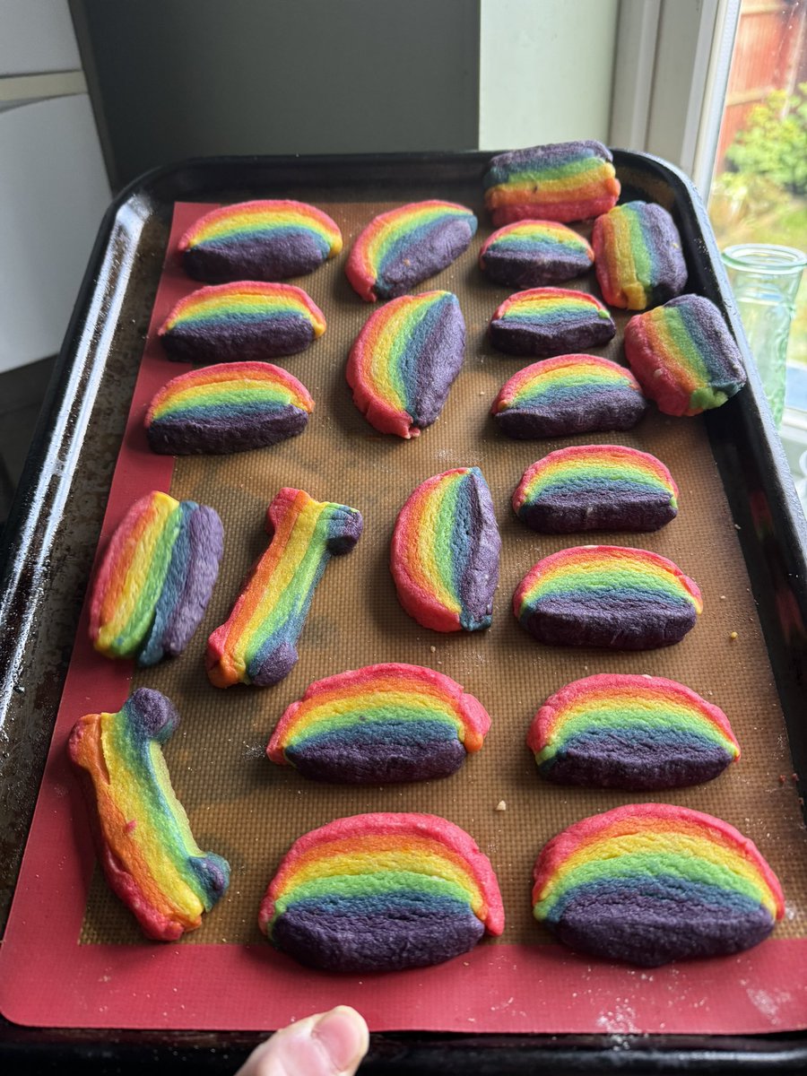 Rainbow shortbread!