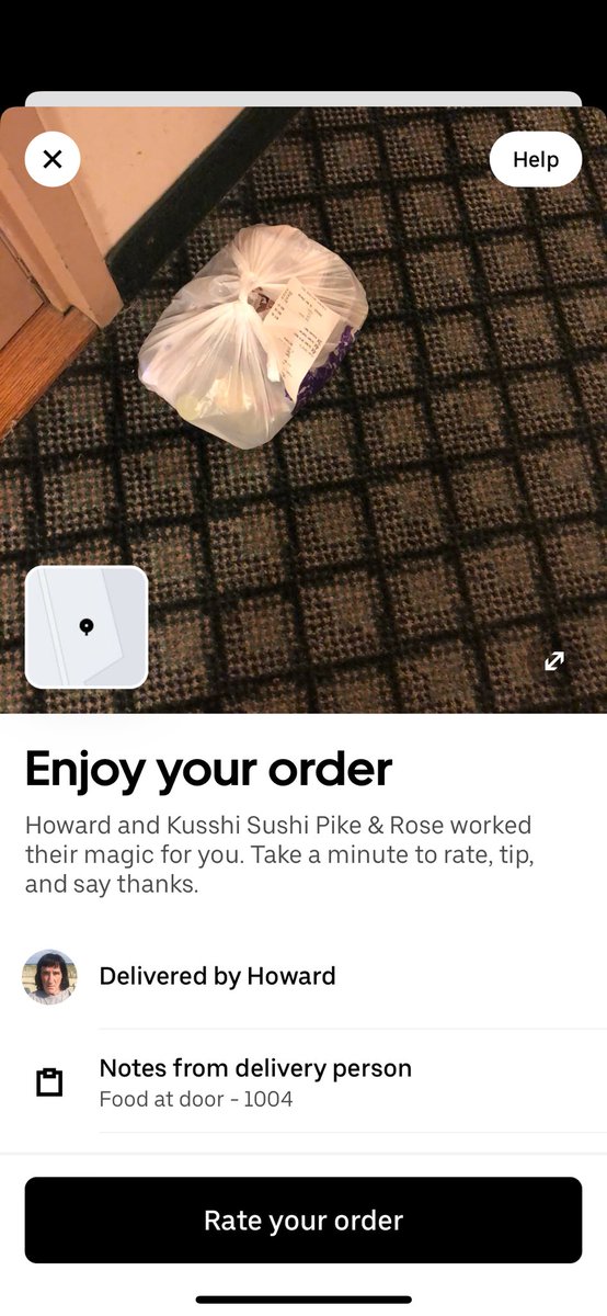 supremecourtlee's tweet photo. @UberEats 

I ordered $100 worth of food which I never received. The picture of drop off does not match my building, yet I’m told I can’t get a refund?! You are stealing money from me! https://t.co/3DrXDg99IG