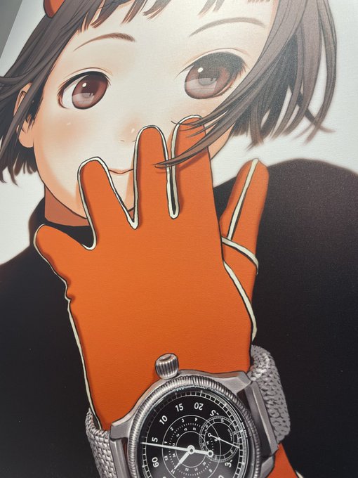「brown eyes wristwatch」 illustration images(Latest)