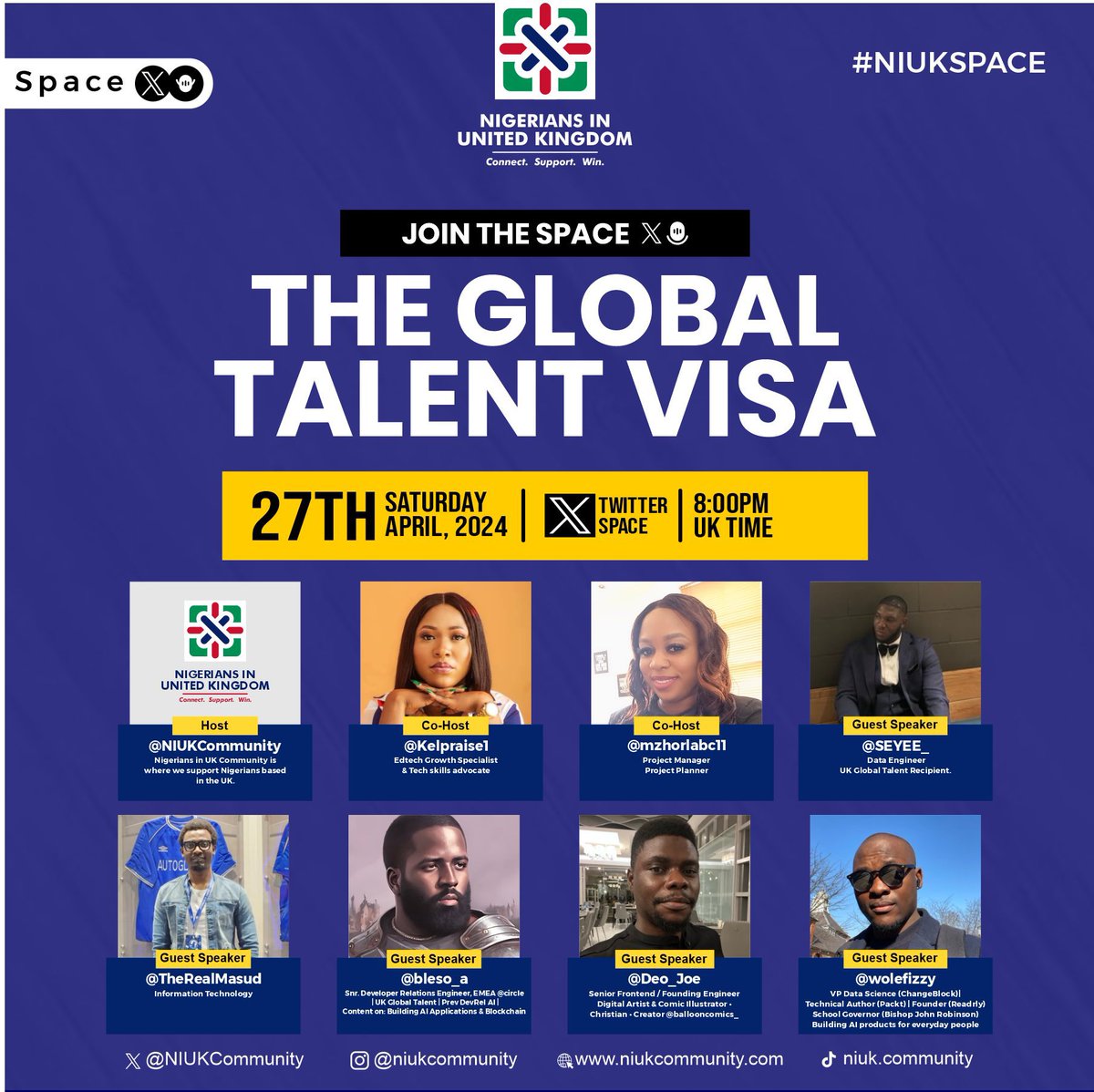 Have you heard about the Global Talent Visa but need more insight on exploring this settlement route? Join us by 8pm tonight as we discuss the Global Talent Visa! twitter.com/i/spaces/1DXxy…
