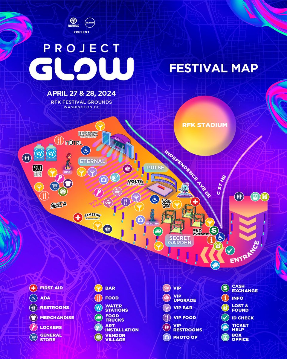 projectglowfest's tweet photo. Good morning #GLOWFam! ๐Swipe to refresh yourself on your festival maps & head to our story to screenshot your Saturday set times phone background! Doors open in less than two hours. โจ๐
Thereโs still time to come dance with us! ๐บ๐ชฉโ https://t.co/V6hn1xYJxj https://t.co/325H9cXCh8