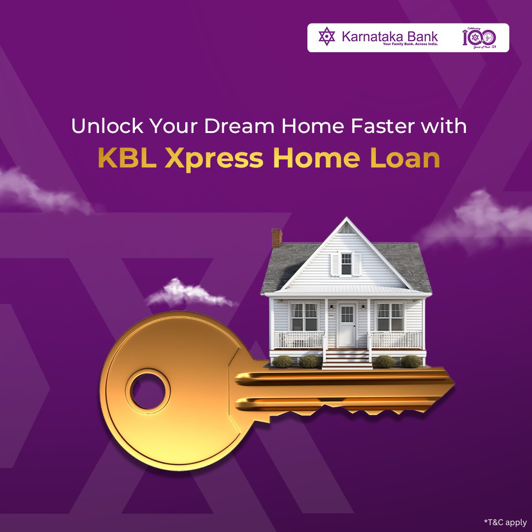 Unlock the door to your dream home faster than ever with KBL Xpress Home Loan. Your pathway to homeownership just got smoother. Apply now: karnatakabank.com/apply-now #karnatakabank #homeloan #easyloan #quickloan #quicksanctions #simpleprocess #instantapproval #banking