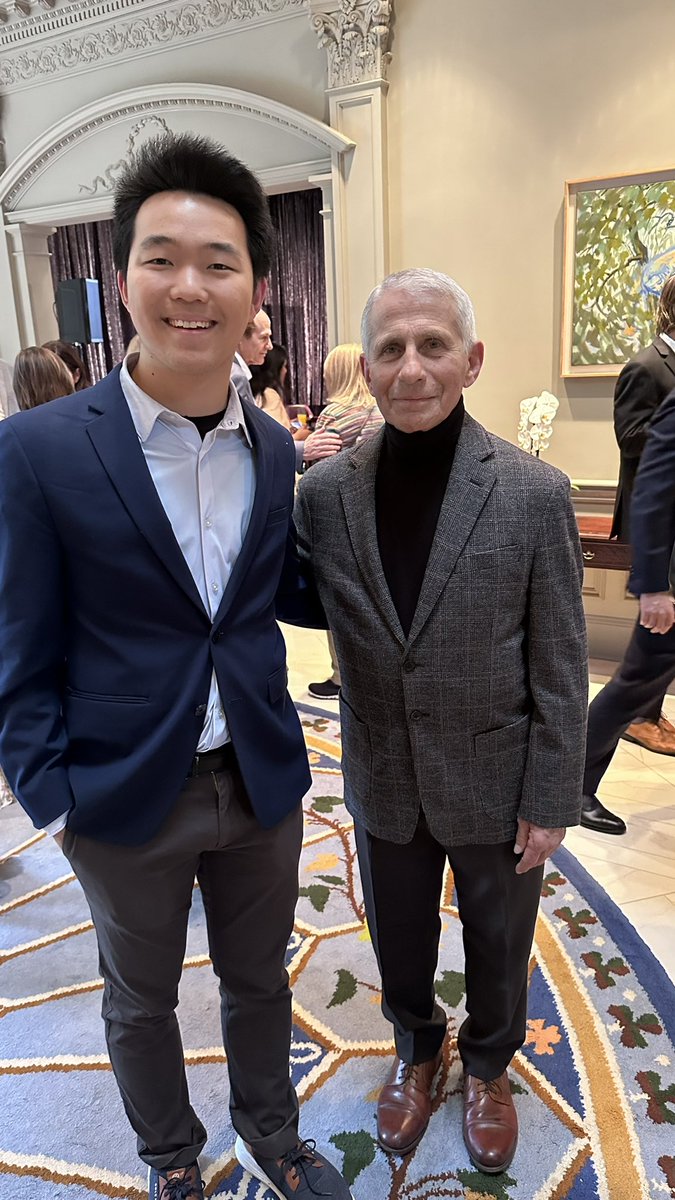 Honored to have met a true hero & national treasure this morning. Dr. Fauci embodies what public service is supposed to mean — & I’m so deeply grateful for all he has done to keep us safe & healthy.