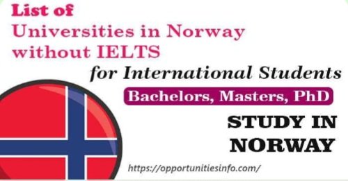 Universities in Norway without IELTS For Overseas Students 2024-25 | Study in Norway

Apply Now: opportunitiesinfo.com/universities-i…

#opportunitiesinfo #scholarships2024 #scholarship #studyineurope #norway #fullyfundedscholaships #scholarshipswithoutielts #norwayuniversities #studyabroad