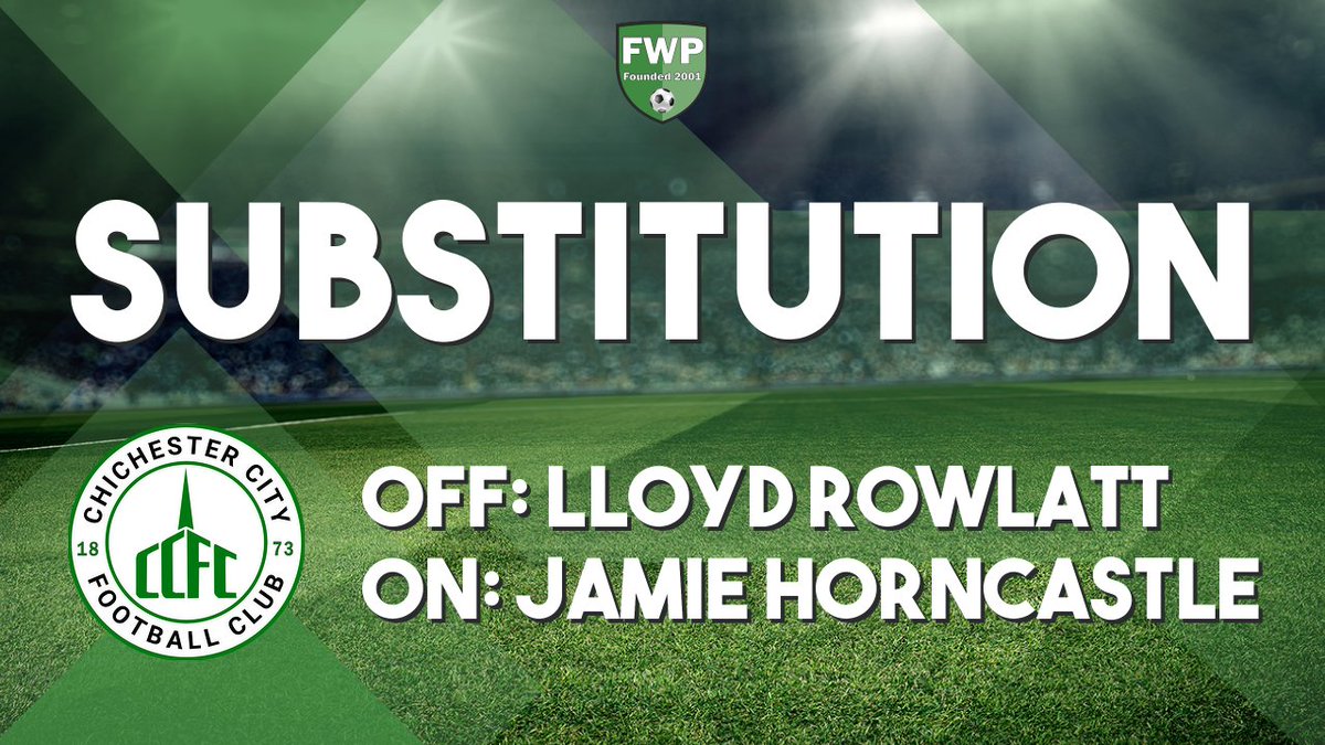 SUB: Jamie Horncastle replaced Lloyd Rowlatt (69') #IsthmianLeague
