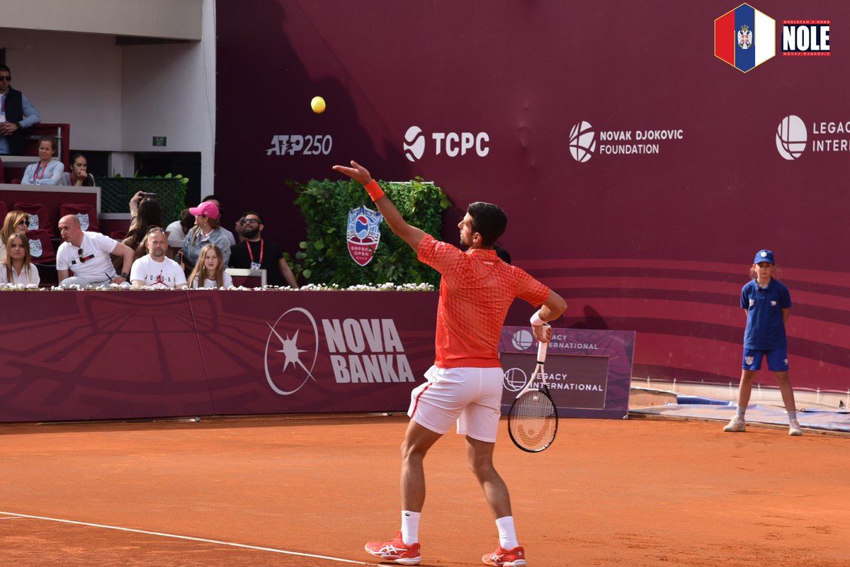 Throwback: @SrpskaOpen On Serve👀 & smash it!! Oh Yeahh🤙🏼😮‍💨🔥 @DjokerNole #NoleFam #BanjaLuka