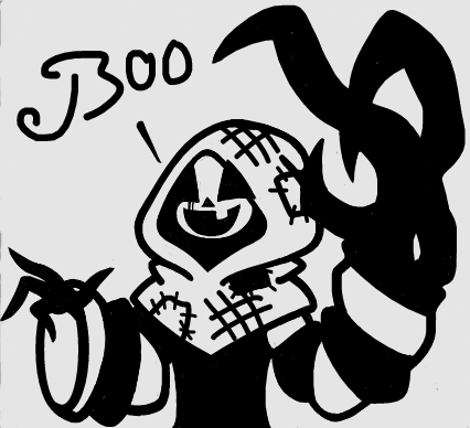 Jack_OldLantern's tweet photo. @WaningGibbousPr A lil late to the party but eh, left one is from memory and the right is with refrence https://t.co/JMZU6ResDi