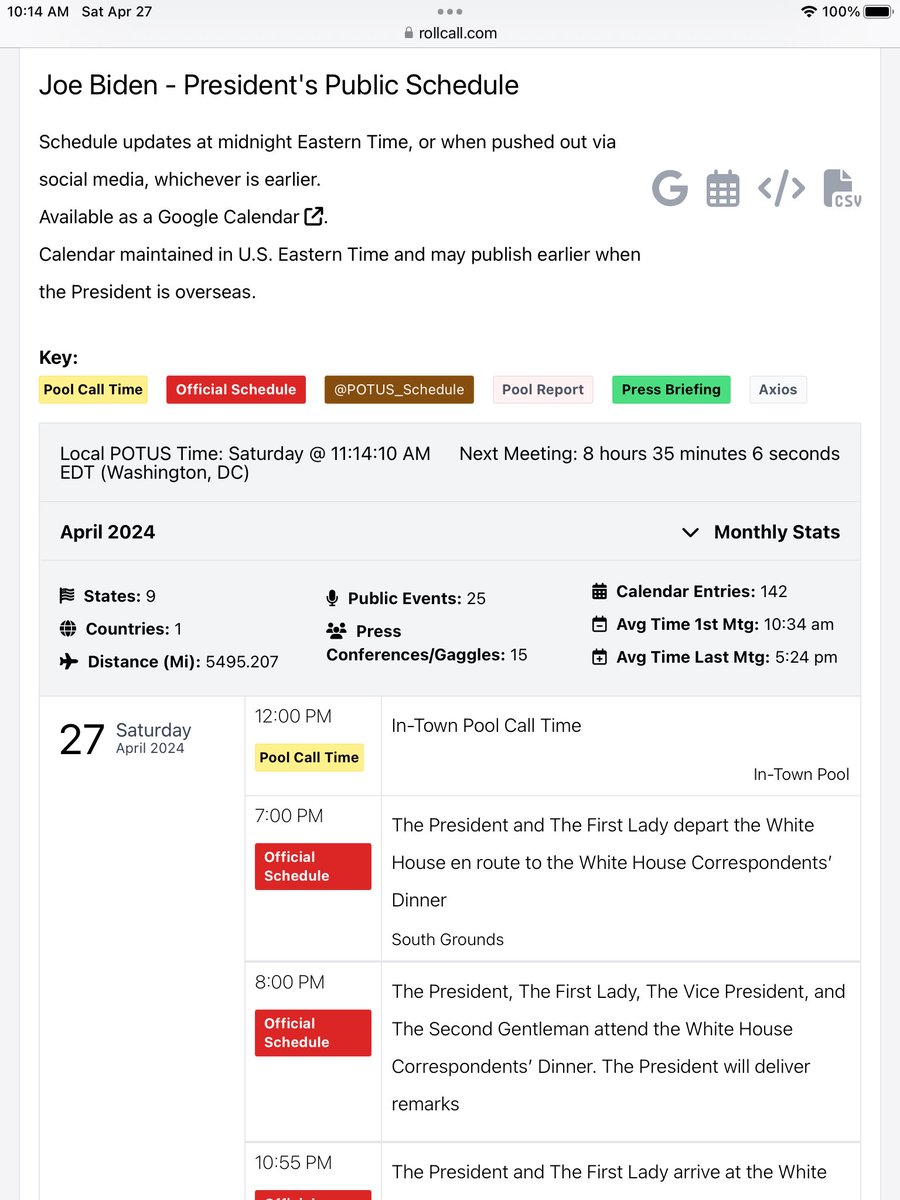 AuCaDoMom's tweet image. President Joe Biden’s Public Schedule: rollcall.com/factbase-calen…

When in Washington DC, Trump has an average of 6 hours of &quot;executive time&quot; built into his daily schedule. #ExecutiveTime