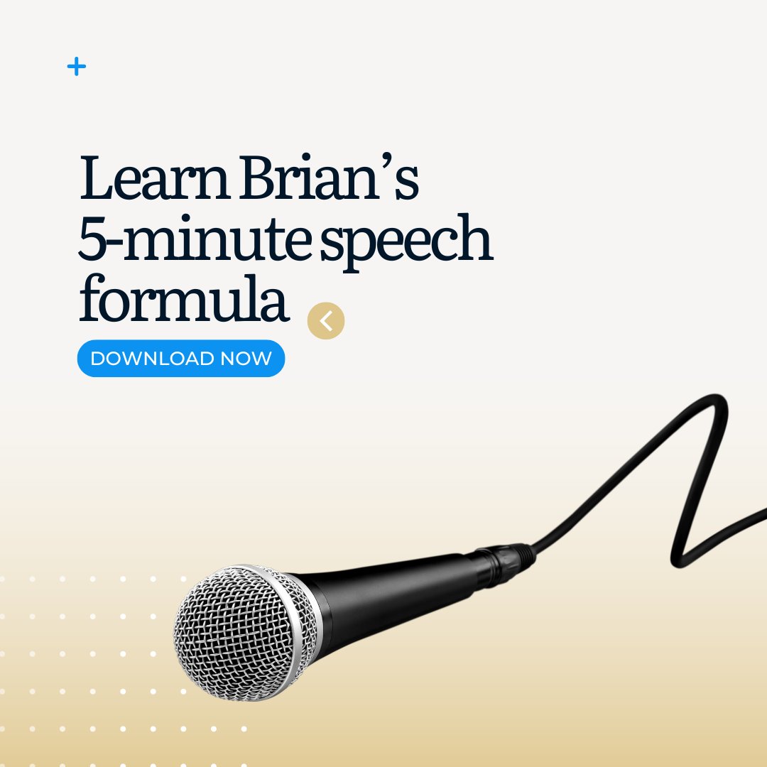 Ready to captivate any audience in just 5 minutes? 🚀 With my FREE fill-in-the-blank PDF guide, crafting impactful speeches on any topic is a breeze. Download now: bit.ly/3x8faN5 #briantracy #speech #speechwriting #speechwritingtips