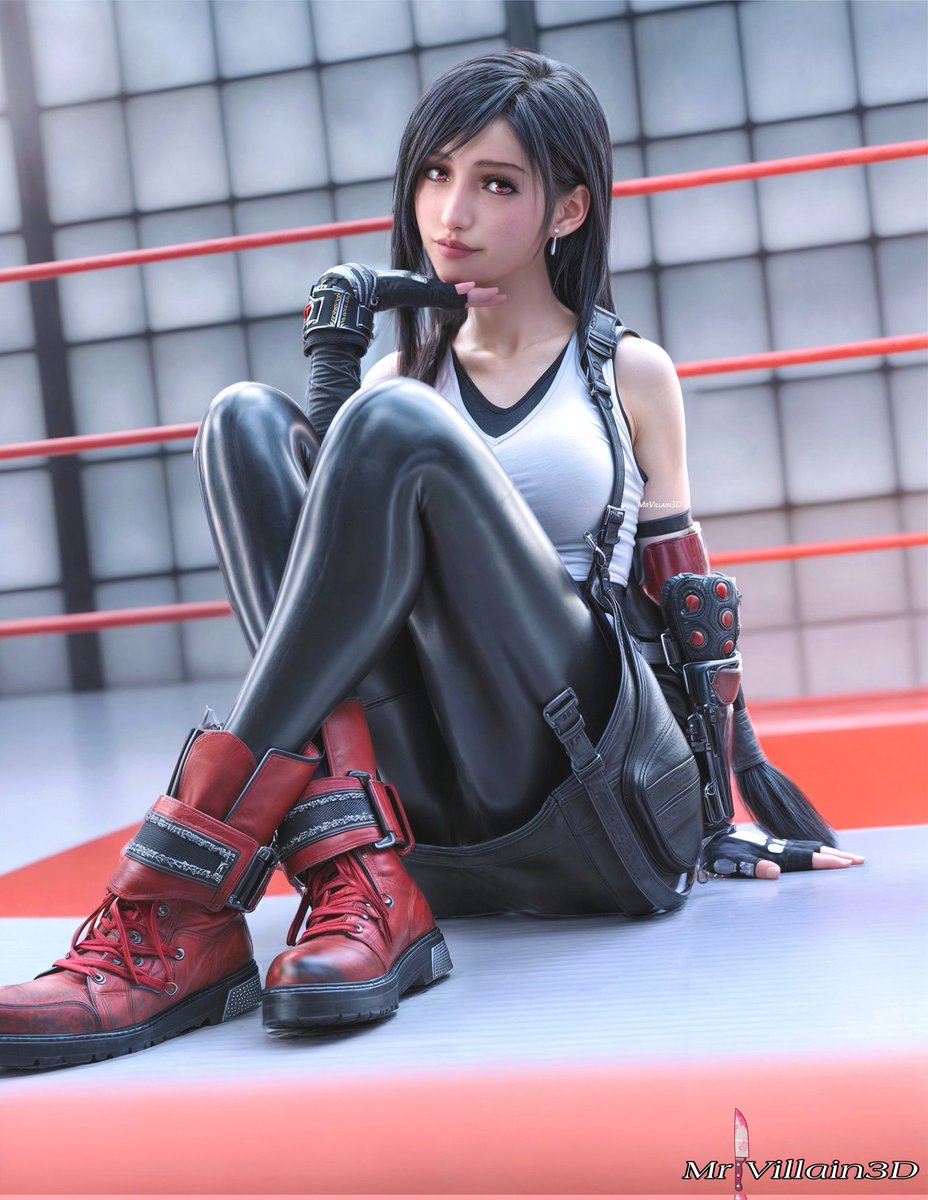 Tifa Lockhart 🥳 in the poll i did she was in second place, so i decided to bring her too, i hope i did her well ❣️ Model by Sonne #Tifa #Lockhart #TifaLockhart #Finalfantasy #FF7 #fanart #artwork