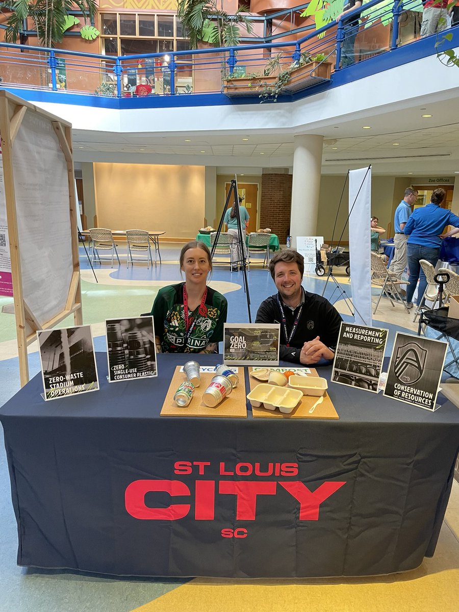 Court Mueller (@courtsloger) on Twitter photo Go say hi to <a href="/stlCITYsc/">St Louis CITY SC</a> Director of Sustainability Samantha and Sr Man of Facility Ops Alex Brasher at <a href="/stlzoo/">Saint Louis Zoo</a> for #PartyforthePlanet Learn about we host zero waste matches and you can too in your own home! #GoalZERO #AllforCITY Go say hi to <a href="/stlCITYsc/">St Louis CITY SC</a> Director of Sustainability Samantha and Sr Man of Facility Ops Alex Brasher at <a href="/stlzoo/">Saint Louis Zoo</a> for #PartyforthePlanet Learn about we host zero waste matches and you can too in your own home! #GoalZERO #AllforCITY