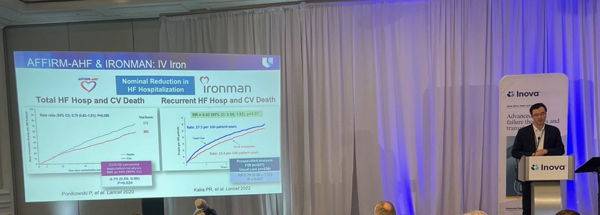 Outstanding update on Drug Therapy for AHF #AHFS24 Peter Carson - Latest on treating HFpEF @SumeetMitter -- Managing Amyloid @FudimMarat -- Role of Iron @BiykemB -- Review of Statistics on Outcomes @coconnormd