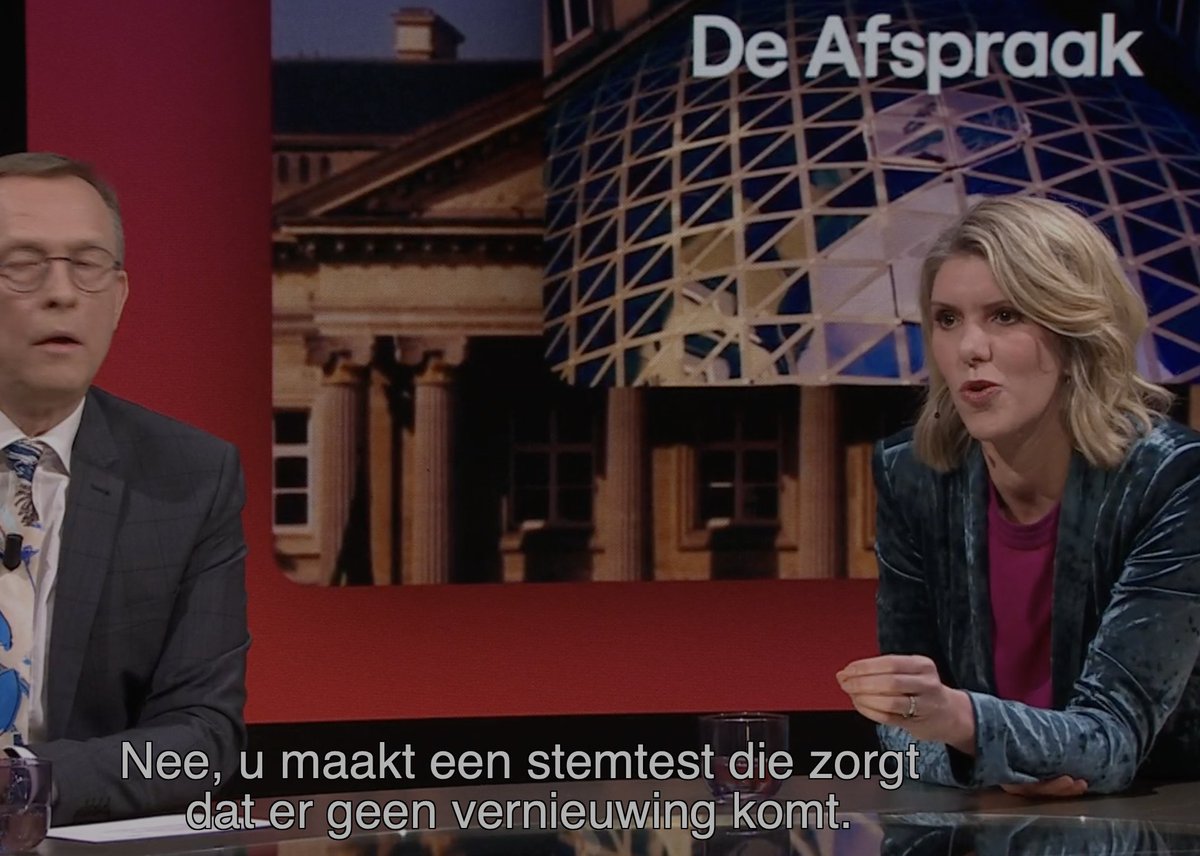 #deafspraak.  Vertoning van blootgelegde politieke toneeltrucjes,  een wetenschapper die uit zijn rol valt en een medeverantwoordelijke  die zijn rol niet wil opnemen.  Vanuit democratisch oogpunt gewoon heel fout. Maar geen gevestigde partij die vragen zal stellen.  @ElsAmpe