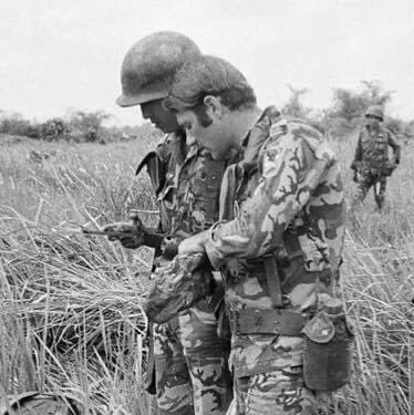 Three days from the Fall of Saigon 1975. Photo of LT Thanh Nguyen preparing for a mission with an American advisor 1972. Thanh served seven years in the war with three injuries and finished his career as a Captain with the Vietnamese 2nd Airborne. He is now living and still…