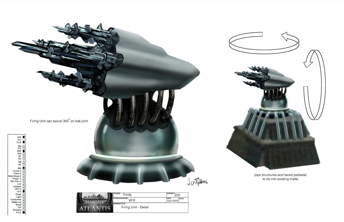 Raro concept art dall'episodio #trinity di #stargateatlantis...