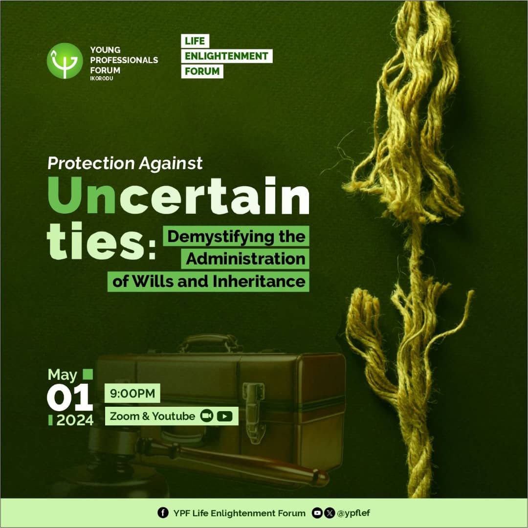 It chills to the marrow when people who under ordinary circumstances are perfectly upright and amiable exhibit the worst side of human nature.

Don't miss out on the opportunity to become Heirs of Wealth amidst the uncertainties of life @ the next YPFLEF training.