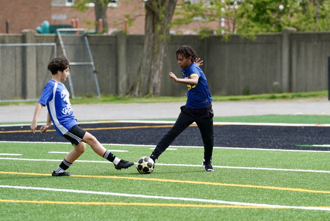 Perfect Saturday morning here at Arsenal Tech as we play some Co-Ed Middle School Soccer! ⚽️📸