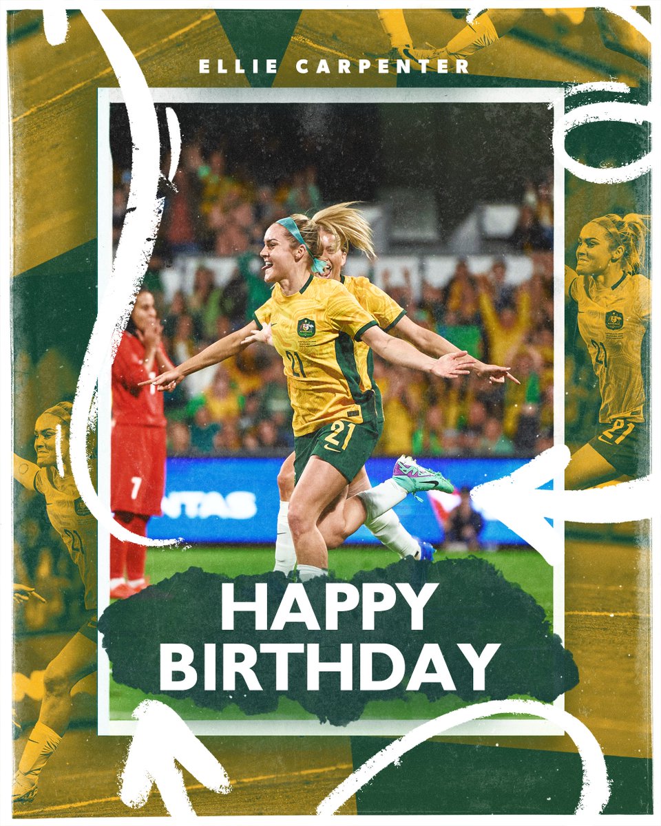 Tried to come up with a Carpenter pun that woodwork - think we nailed it 🪵😂 Wishing @CarpenterEllie a very Happy Birthday! 🎉 #Matildas