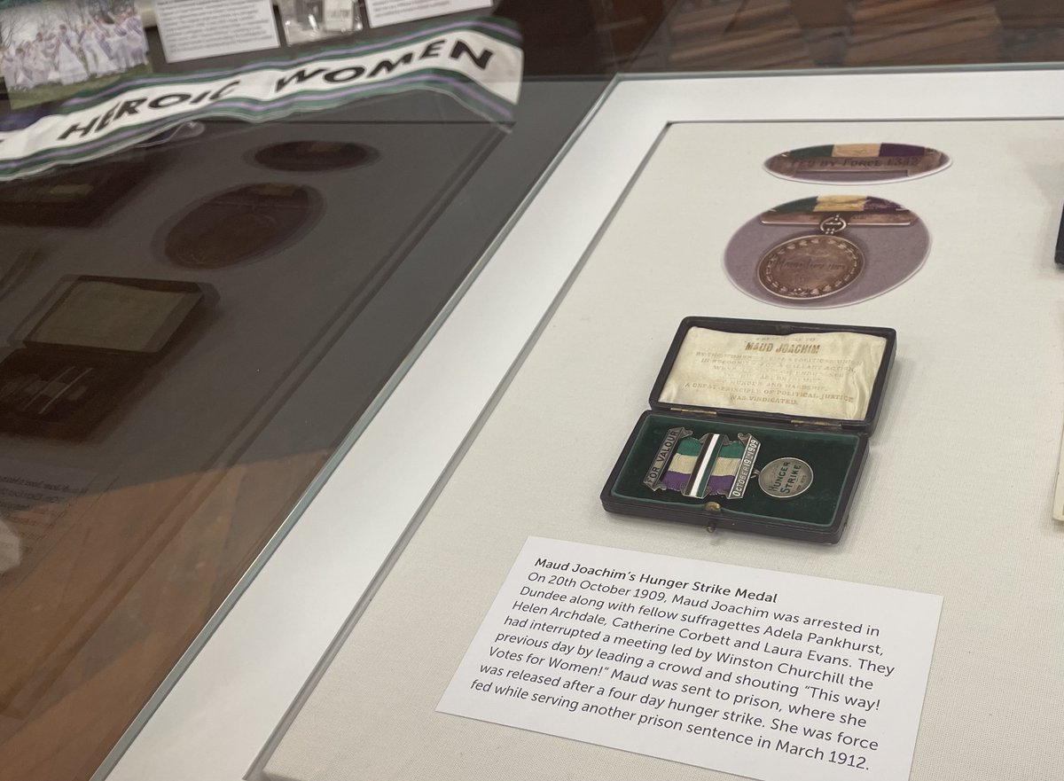 People are coming from all over to see the 'We Deserve A Medal: Militant Suffrage Activism' exhibition @womenslibrary - many donated towards its purchase at auction: 'Fantastic exhibition and great to see the suffragette medal, glad my contribution helped'. Visitor, Manchester.