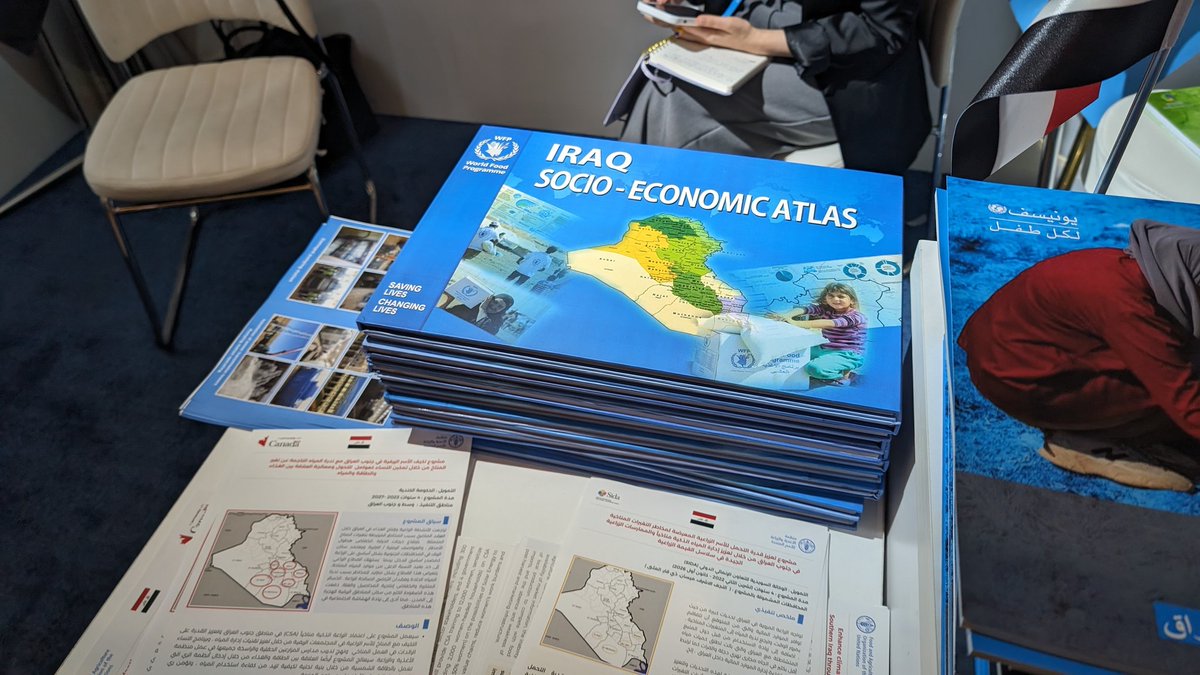 WFP_Iraq's tweet photo. Come Visit The #UNbooth at the 2024 Baghdad International Water Conference. We are highlighting #Iraq's water scarcity &amp; stress requiring multifaceted action by all stakeholders. 
#WFPIraq #IBWC #WaterisLife https://t.co/PAAzgjxDXV