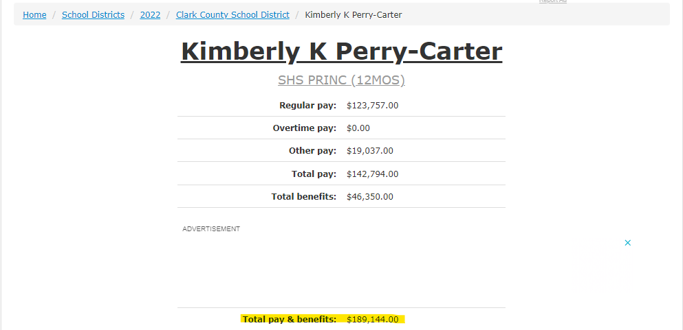 Naturally the principal of @Valley_Vikings, where a teacher beat up a student (video below), is a #Democrat. Also provided are the school's horrific math, reading, and test scores as well as Kimberly K Perry-Carter's total compensation as principal (as of 2022): $189,144. #NELeg