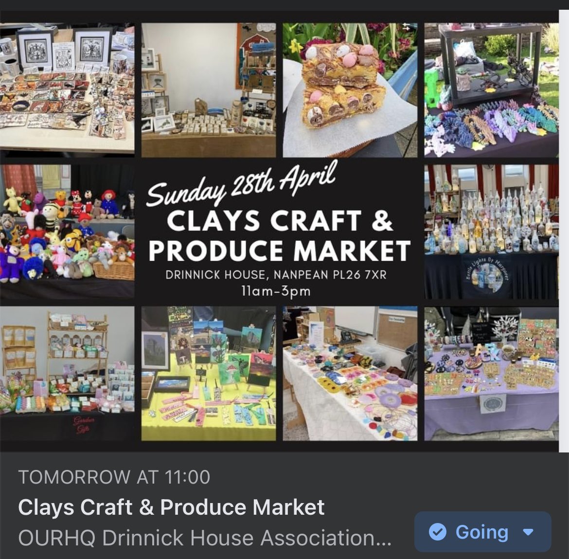 Looking forward to having a stall here tomorrow! #SupportLocal #cornwall #staustell