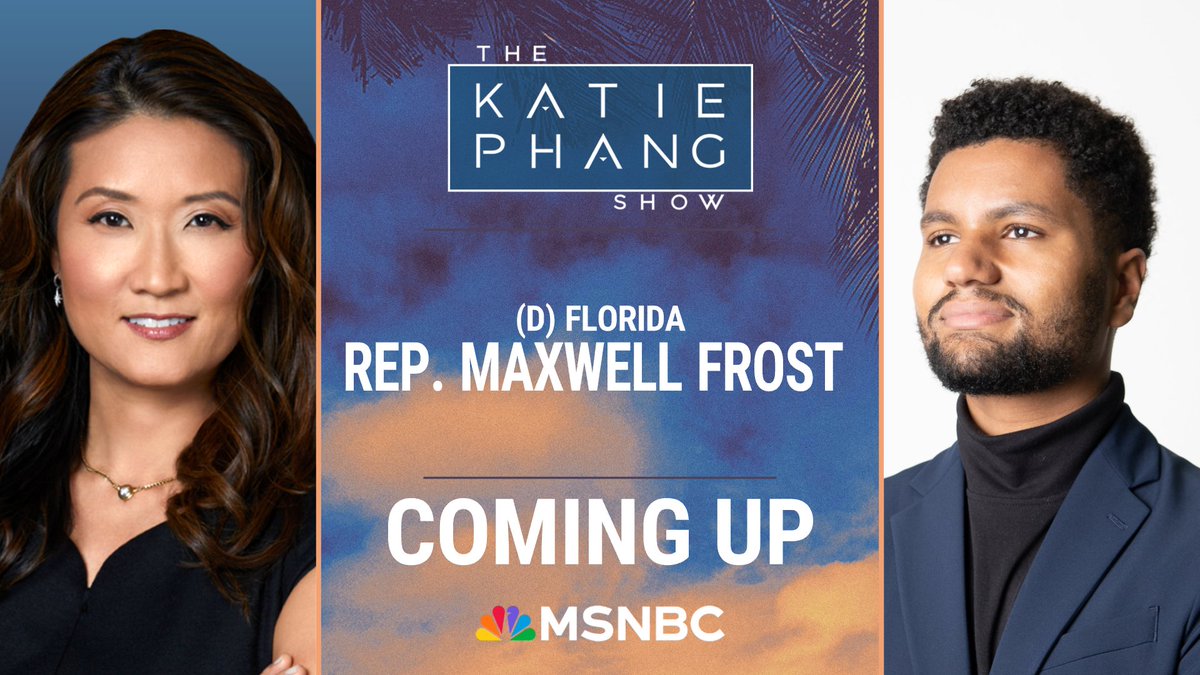 In just a few days, a six-week abortion ban will take effect in Florida. Next, @MaxwellFrostFL joins @KatiePhang to talk about why Florida might be in play for the 2024 presidential race and the latest from Capitol Hill. Don't miss it! #KatiePhangShow #MSNBC