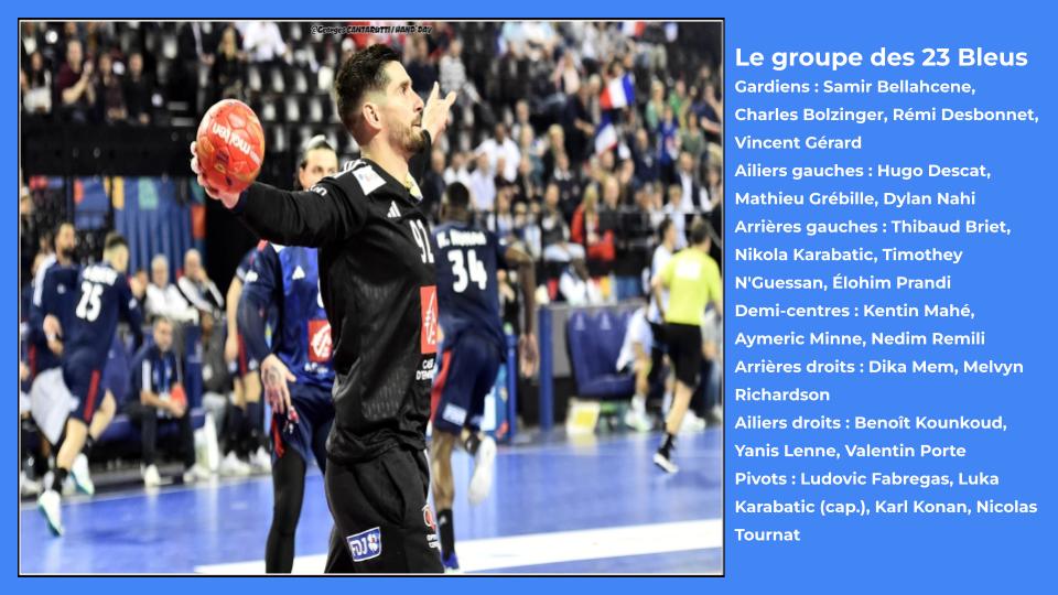 Guillaume Gille convoque 23 joueurs pour le prochain stage en Corse
Puis un groupe plus resserré lors du match amical face aux États-Unis (le 11 mai à Lyon). 
#handball @FRAHandball @ffhandball @EspritHandball