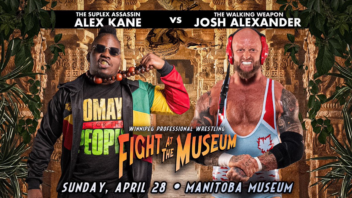 I'm wrestling Josh Alexander!!! TOMORROW in a Fucking Museum life's pretty exciting.
