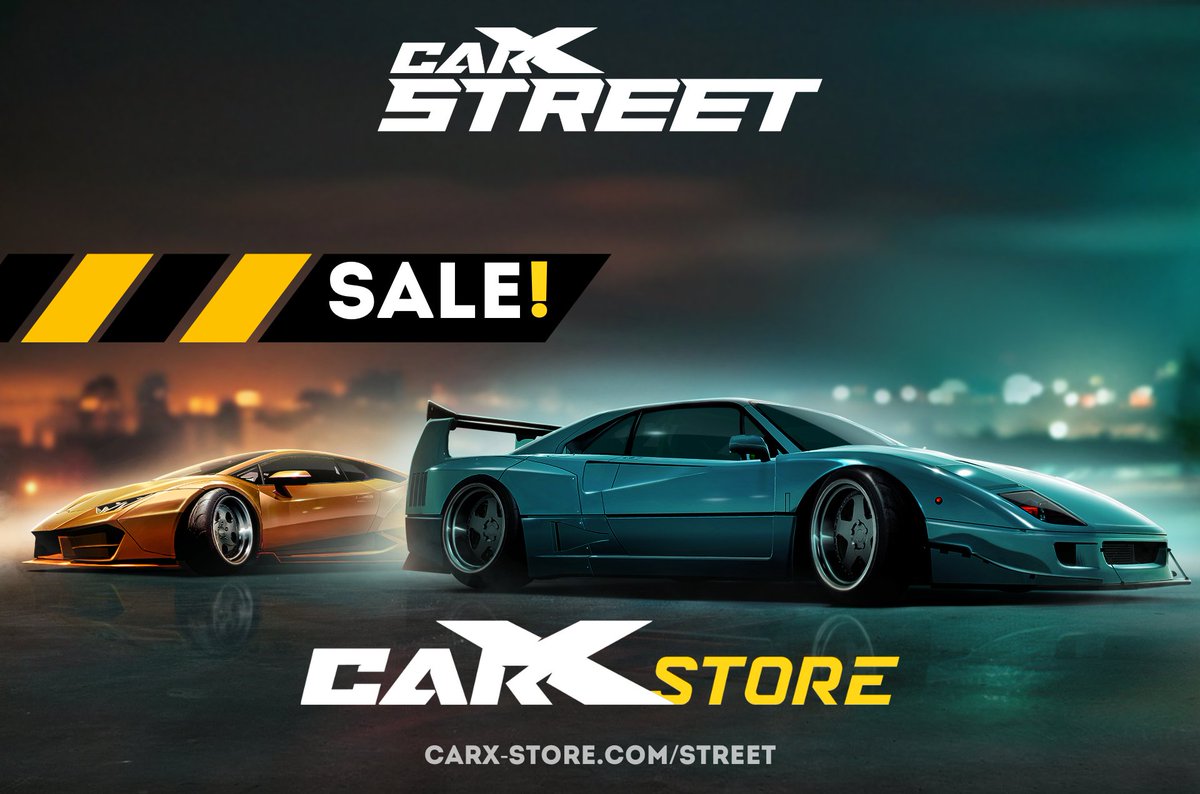 What's up drivers!💥 🔥We are happy to inform you, that right now some selected CarX Street special offers are on sale! carx-store.com/street 🔥Check out our official store and bring some new emotions to your game experience! Have fun! ❤️