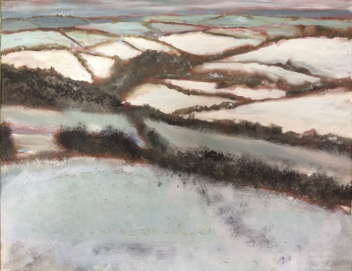 Art of the Day: "Snowy Hills". Buy at: ArtPal.com/johnmulberry?i…