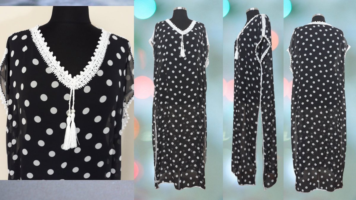 Polka dot maxi dresss, embellished boho chiffon dress L-XL Mother's day gift ON SALE etsy.com/listing/964286… #bohodress #embellished #CasualChic #MothersDayGifts #etsyhandmade #etsysale #plussize @Etsy handmadebynadya.etsy.com