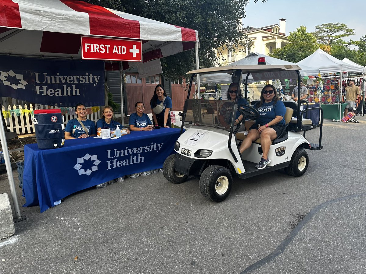 University Health is proud to sponsor the first aid tent at the 2024 #KingWilliamFair.  Our team is ready to assist when needed. You’re at the heart of all we do. ¡Viva Fiesta! #vivafiesta #fiesta2024