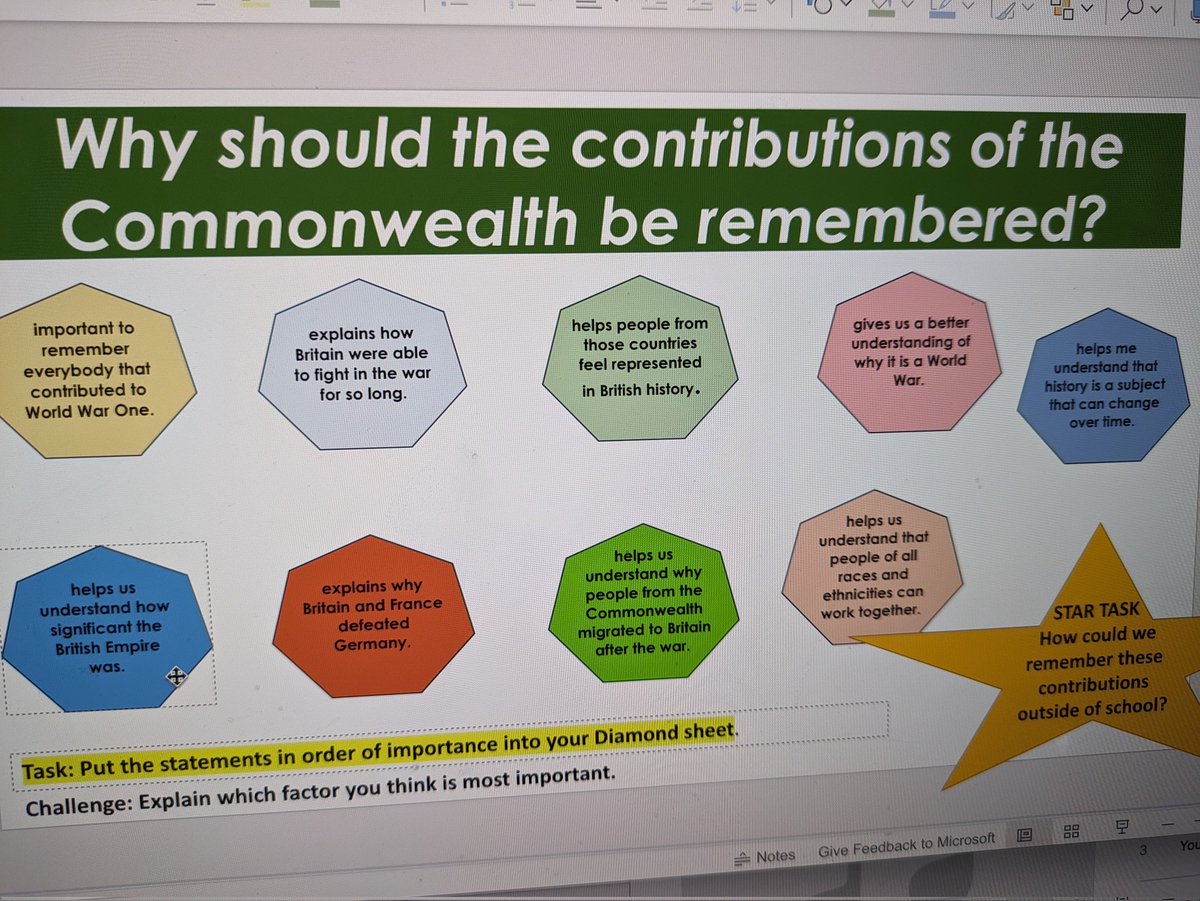 #historyteach #commonwealth #decolonise #blackeducation 
Any feedback on this? Putting together commonwealth lesson in WW1 sow....