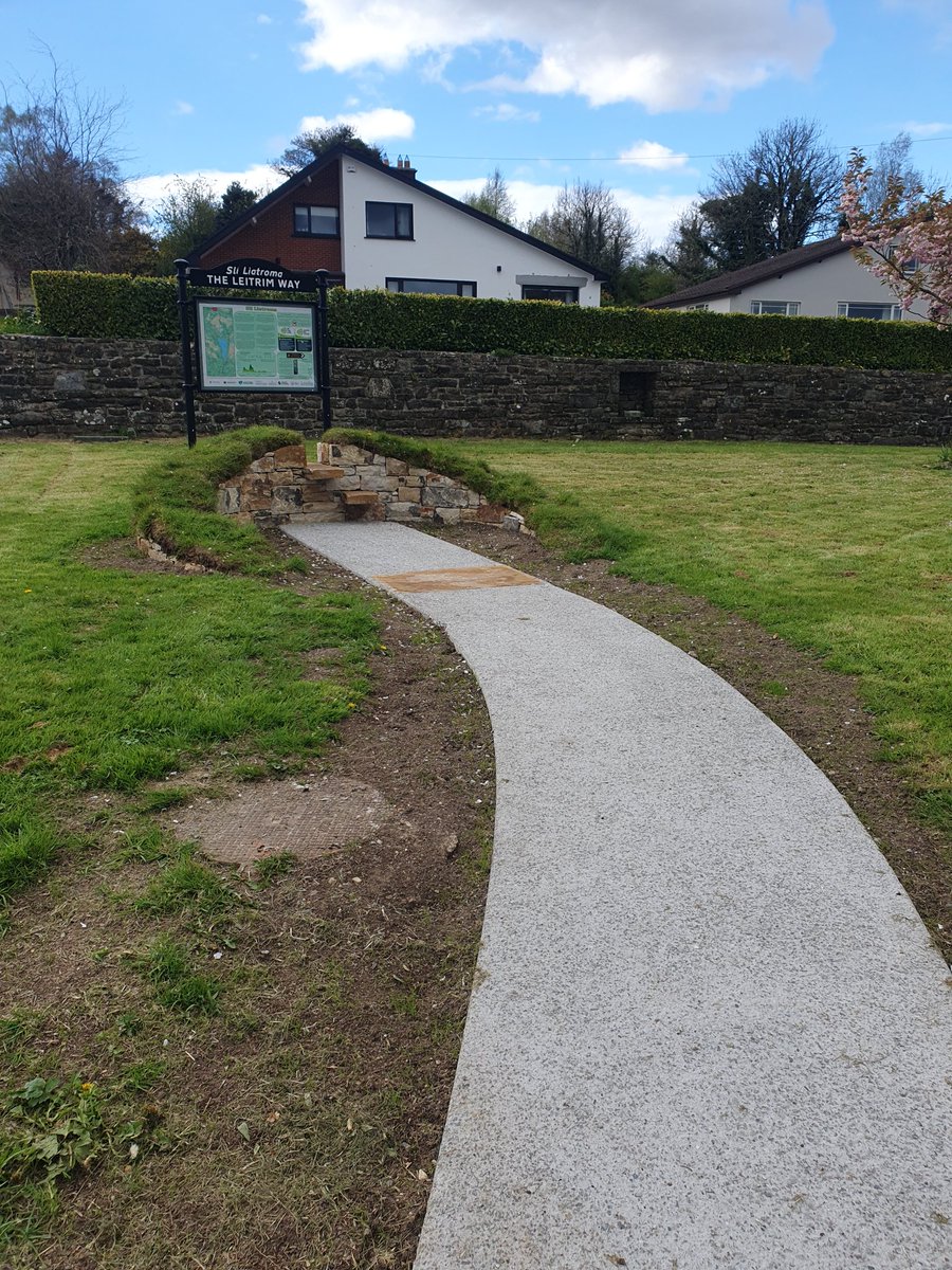 Great to see the start & end signature points for @TheLeitrimWay completed in #Manorhamilton & #Leitrim village funded through @leitrimdevco by OIRS @DeptRCD A place for photo opportunities by those who walk this beautiful trail @sportireland @NatTrailConf @theILDN @HHumphreysFG