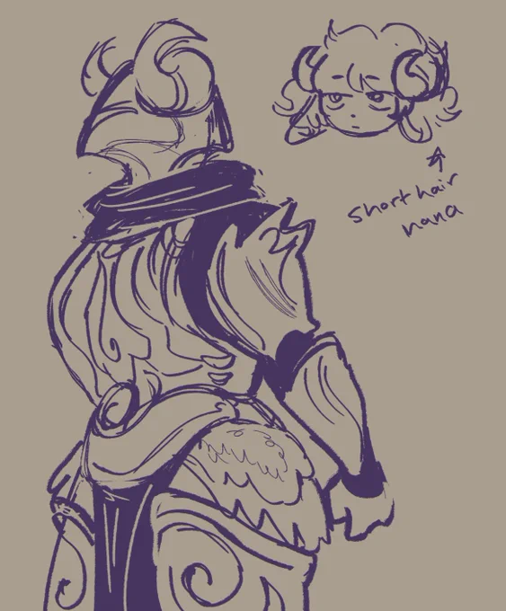 Nana doodles too tho I wanna workshop these more 