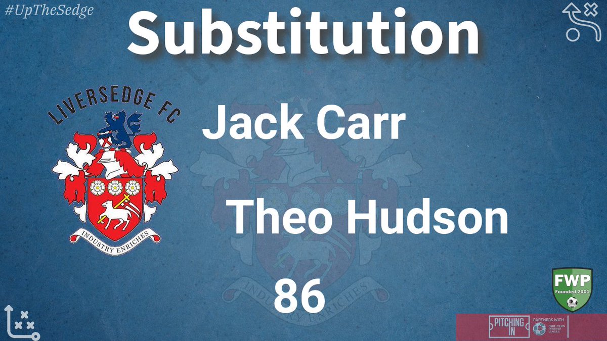 SUB: Theo Hudson replaced Jack Carr (86') @PitchingIn_ fwp.co/D4CknJ